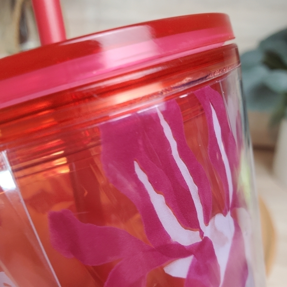 Starbucks Pink Floral Twist Cold Cup 24 oz Venti Limited Edition - Picture 8 of 9